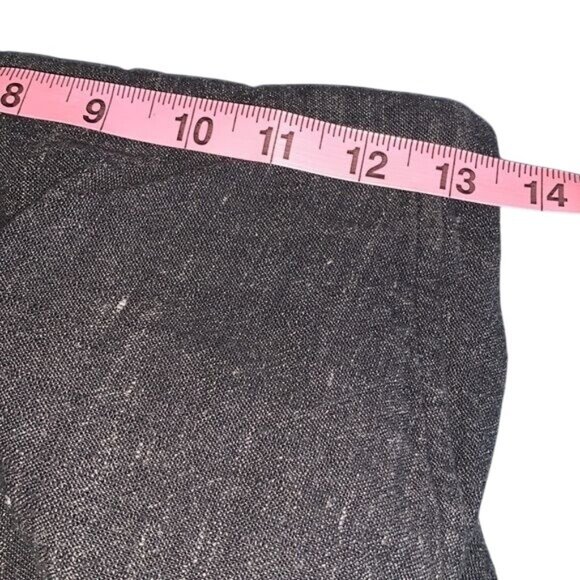 Eileen Fisher Womens Wide-Leg Denim Pants PS Made In USA Italian Fabric Dark - Picture 3 of 7